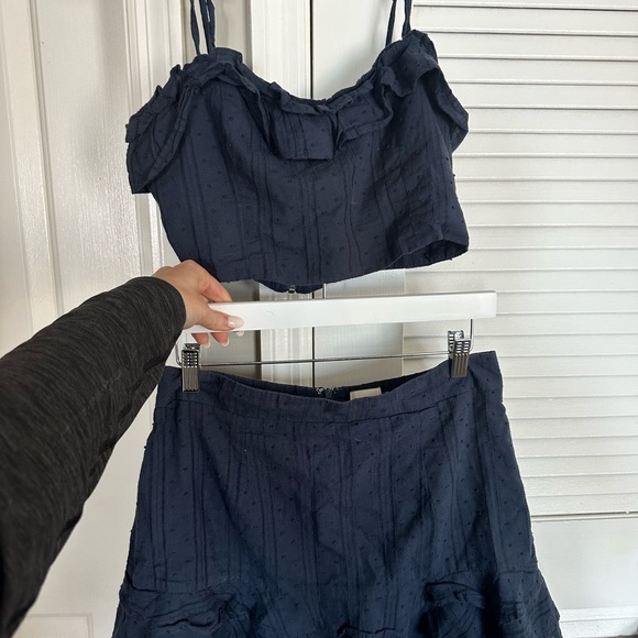 Navy Blue Two-Piece Set - Picture 1 of 6